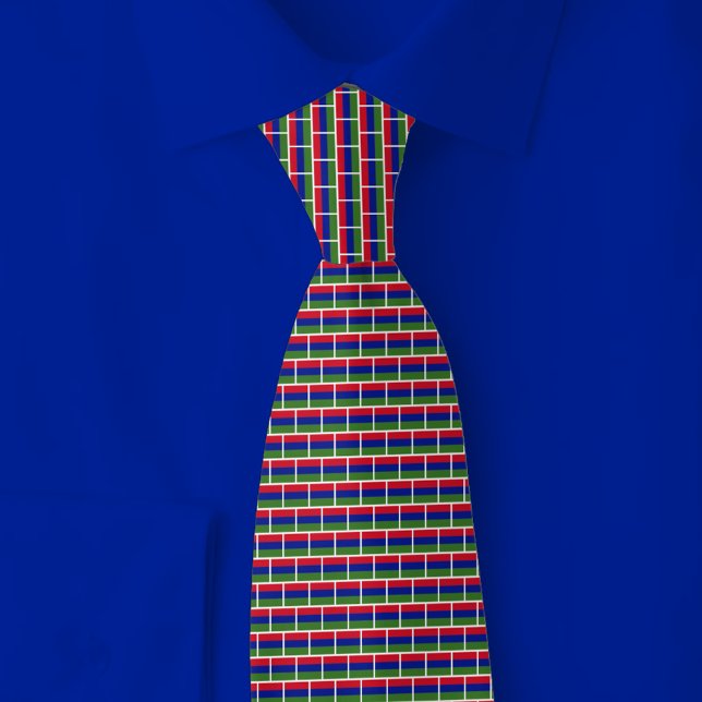 Gambia Flag Brick Pattern Tie (Creator Uploaded)