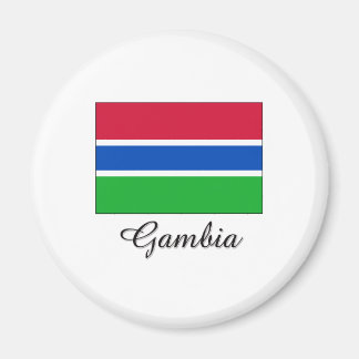 Gambia Flag Design Magnet