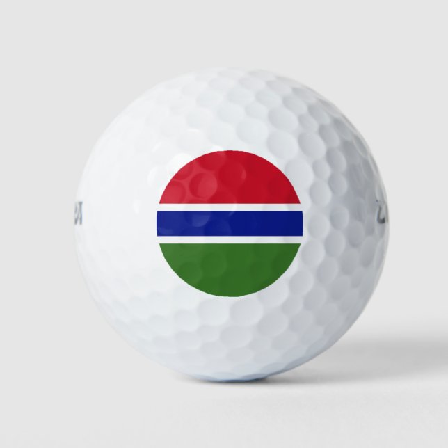 Gambia flag golf balls (Front)
