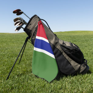 Gambia flag golf towel