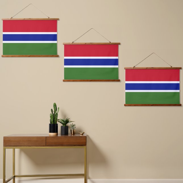 Gambia flag hanging tapestry (Asymmetrical)