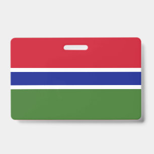 Gambia flag ID badge