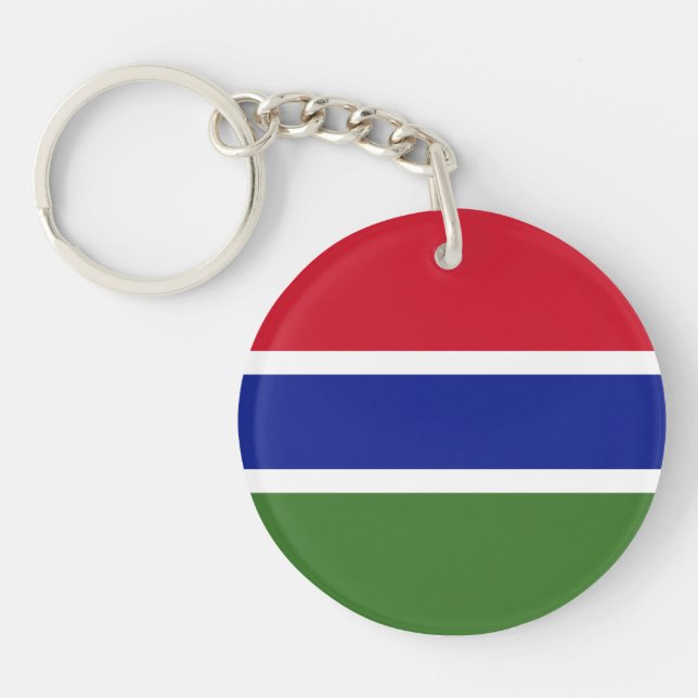Gambia Flag Key Ring (Front)