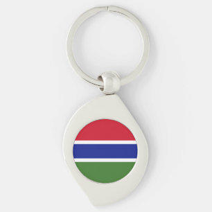 Gambia Flag Key Ring