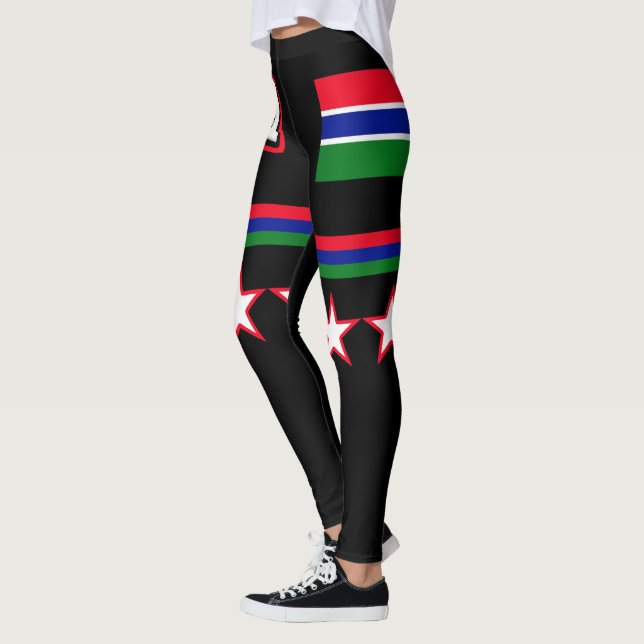 Gambia Flag Leggings (Left)