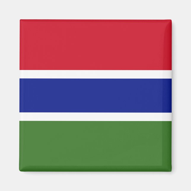Gambia Flag Magnet (Front)