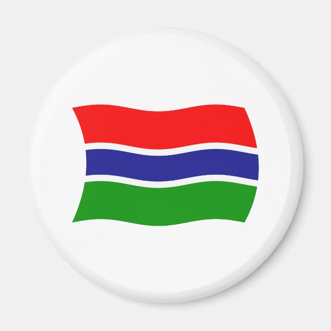 Gambia Flag Magnet (Front)
