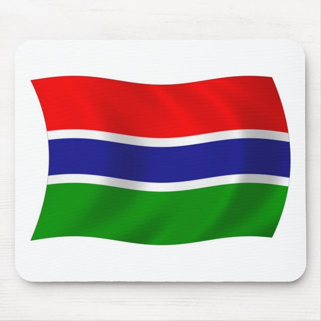 Gambia Flag Mousepad (Front)