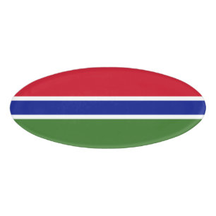 Gambia flag name tag