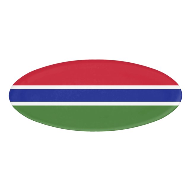 Gambia flag name tag (Front)