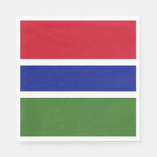 Gambia Flag Napkin