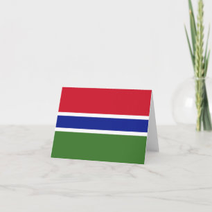 Gambia flag note card