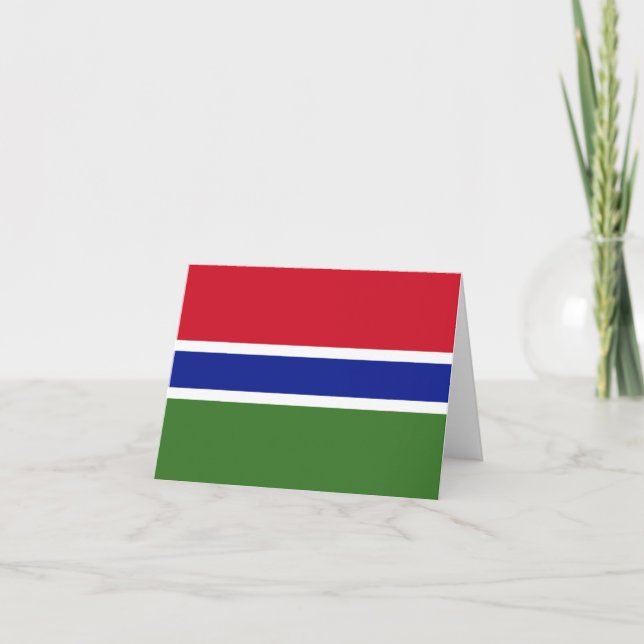 Gambia flag note card (Front)