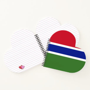 Gambia flag notebook