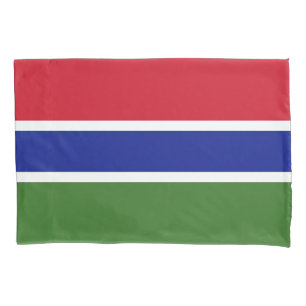 Gambia Flag Pillowcase
