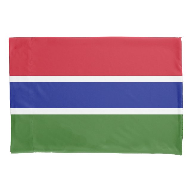 Gambia Flag Pillowcase (Front)