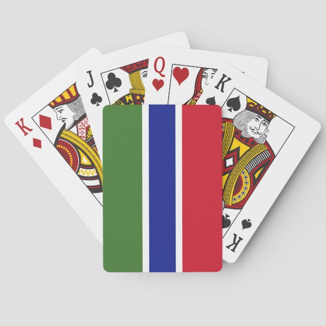 Gambia Flag Playing Cards (Back)