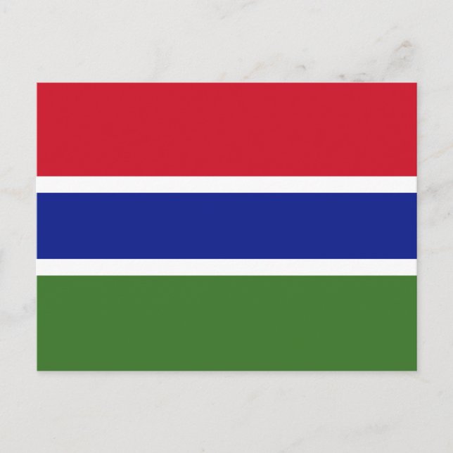 Gambia Flag Postcard (Front)