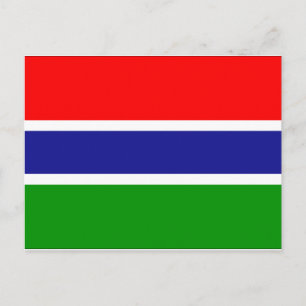 Gambia Flag Postcard