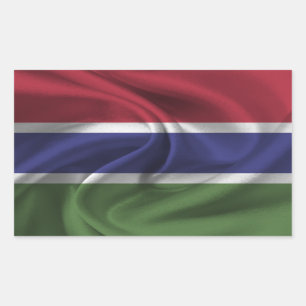 Gambia Flag Rectangular Sticker