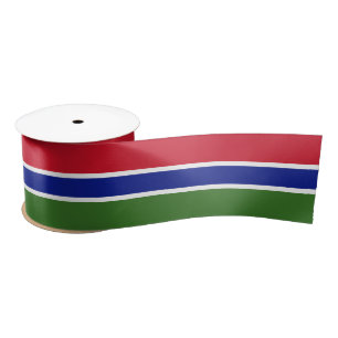 Gambia Flag Satin Ribbon