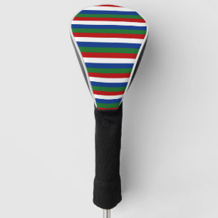 gambia flag stripes country pattern symbol red gre golf head cover