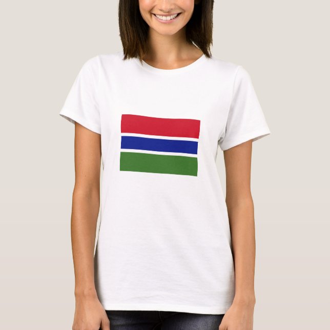 Gambia Flag T-Shirt (Front)