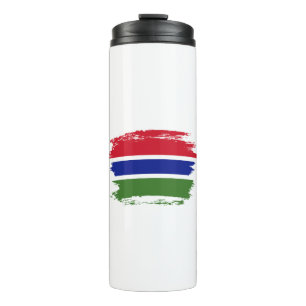 Gambia flag thermal tumbler