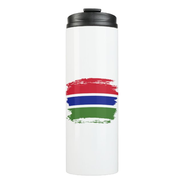 Gambia flag thermal tumbler (Front)