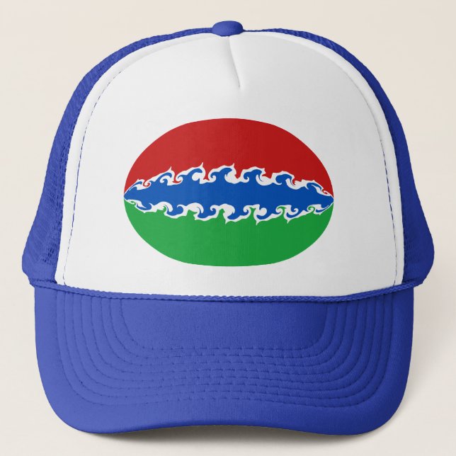 Gambia Gnarly Flag Hat (Front)