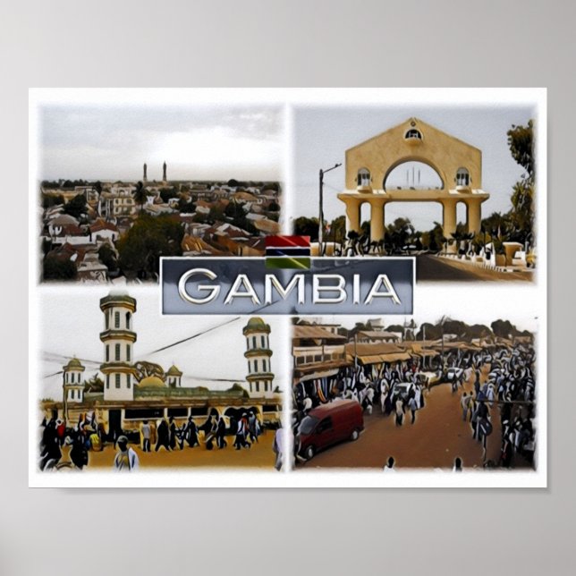 Gambia - Mosaic - Poster (Front)