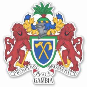Gambia National Coat Of Arms Patriotic