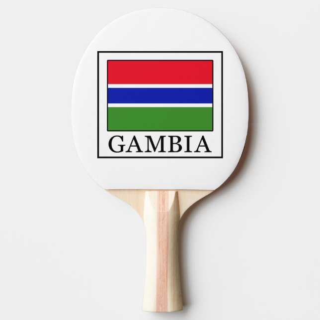 Gambia Ping Pong Paddle (Front)