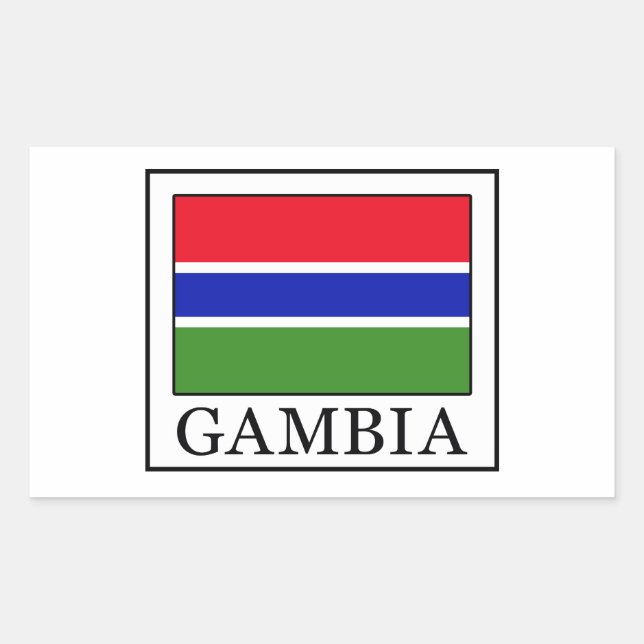 Gambia Rectangular Sticker (Front)
