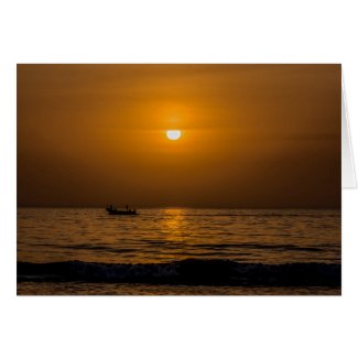 Gambia Sunset Greeting Card