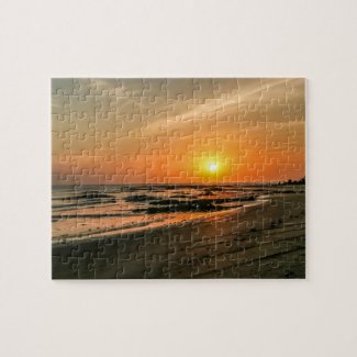 Gambia Sunset Jigsaw Puzzle