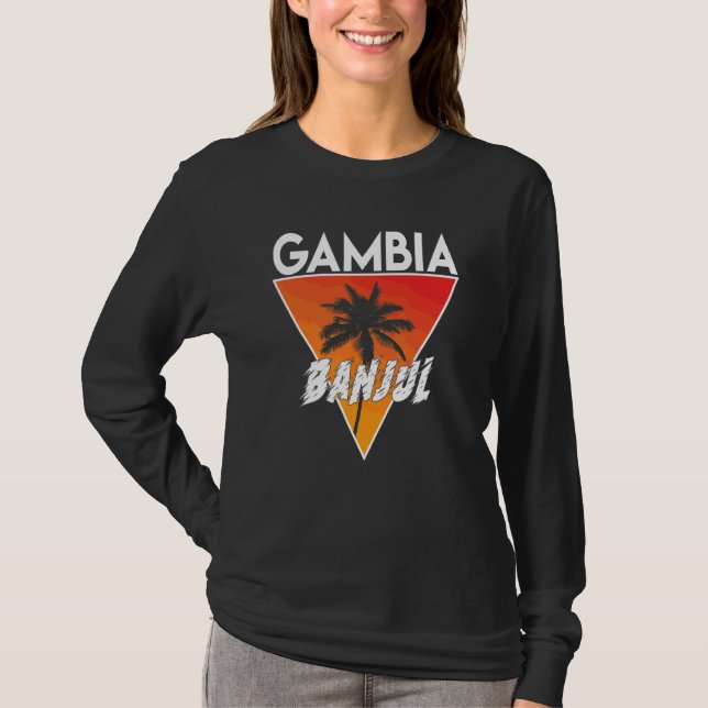 Gambia With Sunny Colours T-Shirt (Front)
