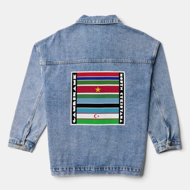 Gambiname and North Cykistana Denim Jacket (Back)