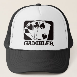 Gambler - Black Trucker Hat