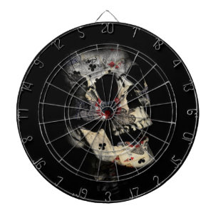 Gambler Death Skull Dartboard