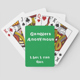 Gamblers Anonymous Playing Cards