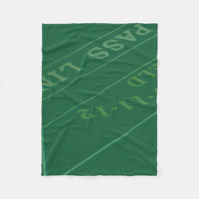 Gamblers Craps Table  Image Fleece Blanket (Front)