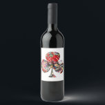 Gamblers Delight - Las Vegas Icons Collage Wine Label<br><div class="desc">* All within this playing card shape you'll find a fun Las Vegas Collage with lots of colourful icons from the Las Vegas sign, to craps table, red dice, slot machines, bingo and more Las Vegas Icons – a real Gamblers Delight! * * Click the CUSTOMIZE button to get started...</div>