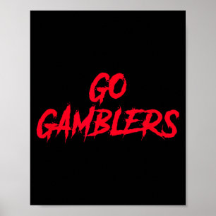 Gamblers Houston Football Tailgate Poster