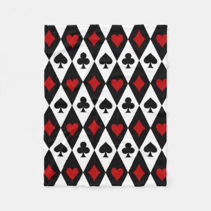 Gambling Blackjack Card Player Casino Las Vegas Fleece Blanket