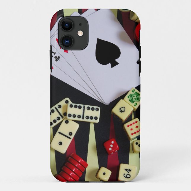 Gambling casino gaming pieces Case-Mate iPhone case (Back)