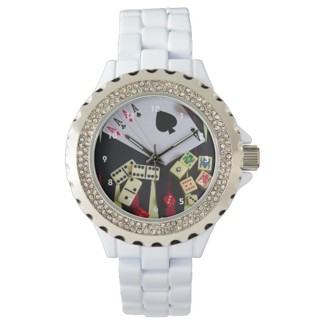 Gambling casino gaming pieces watch (Front)