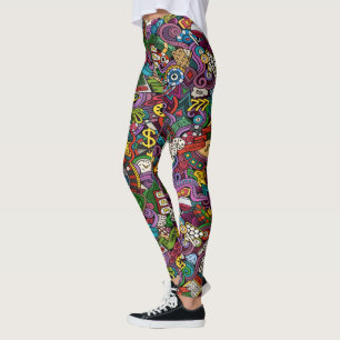 Gambling Casino Pop Fashion Leggings
