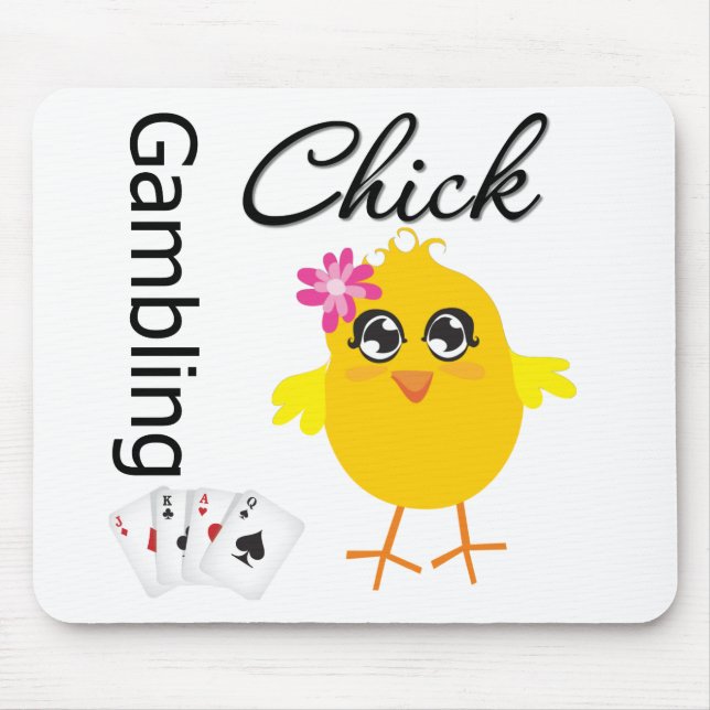 Gambling Chick Mouse Mat (Front)
