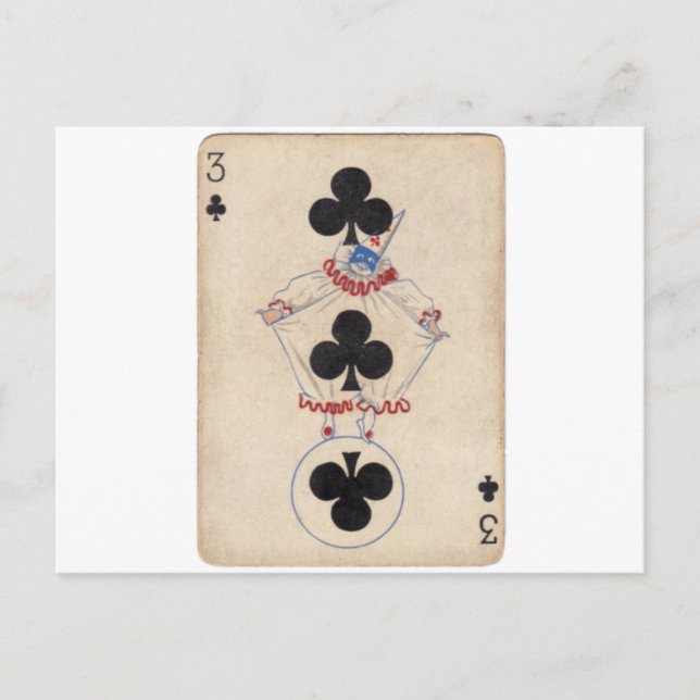 Gambling Clown Postcard (Front)